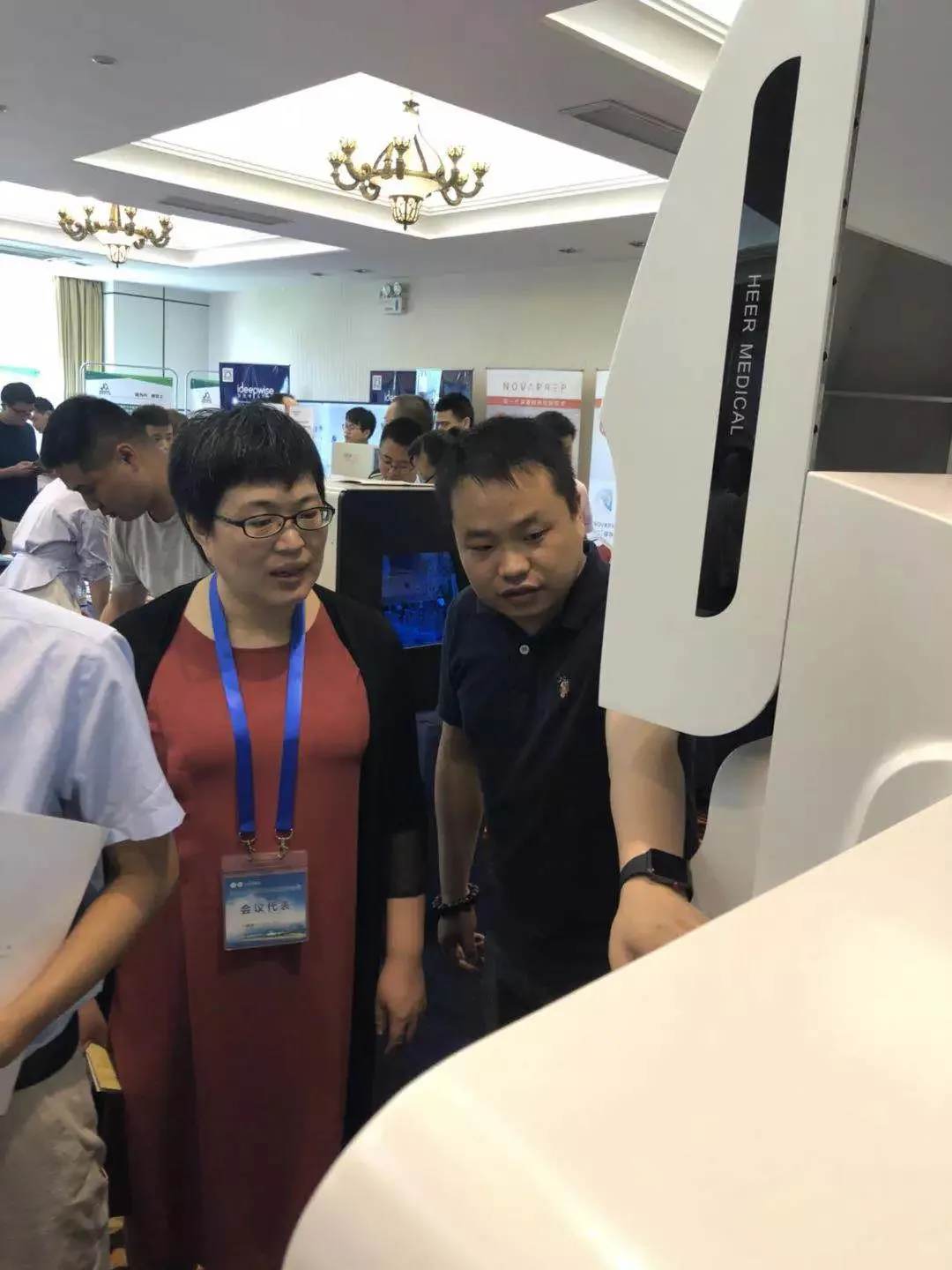 Experts visit the exhibition stand